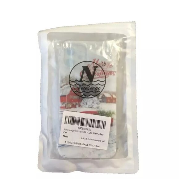 For Apple iPhone 12 / 12 Pro 6.1” Phone Case Merry Christmas Red Car New Open - Picture 7 of 12